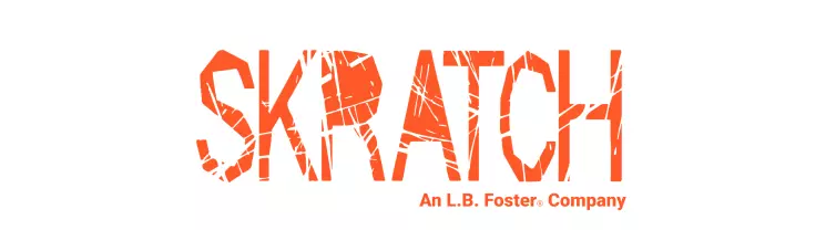 Orange logo for Skratch, an LB Foster Company.