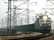 Güterzug auf Eisenbahngleis