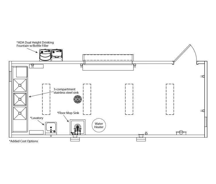 Fontana concrete concession floorplan.