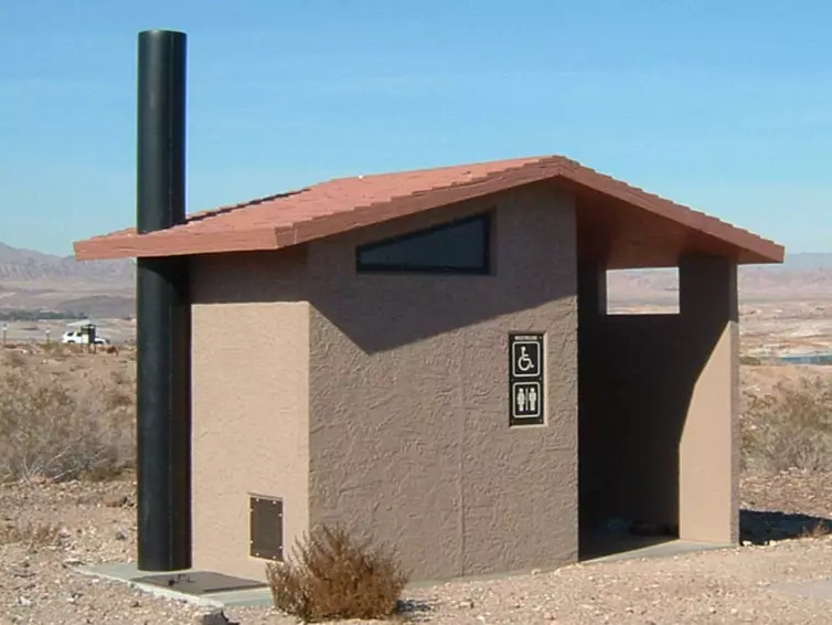 CXT Gunnison single vault restroom.