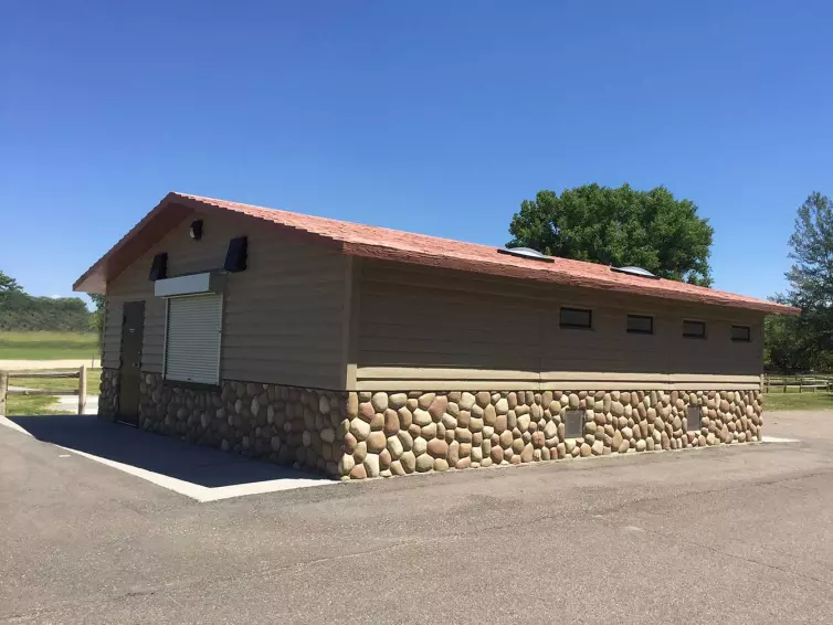 Pomona multiuser restroom with concession.