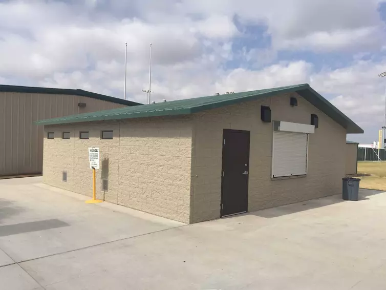 CXT Pomona multiuser restroom with concession.