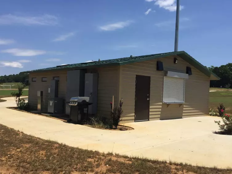 CXT Pomona multiuser restroom with concession.