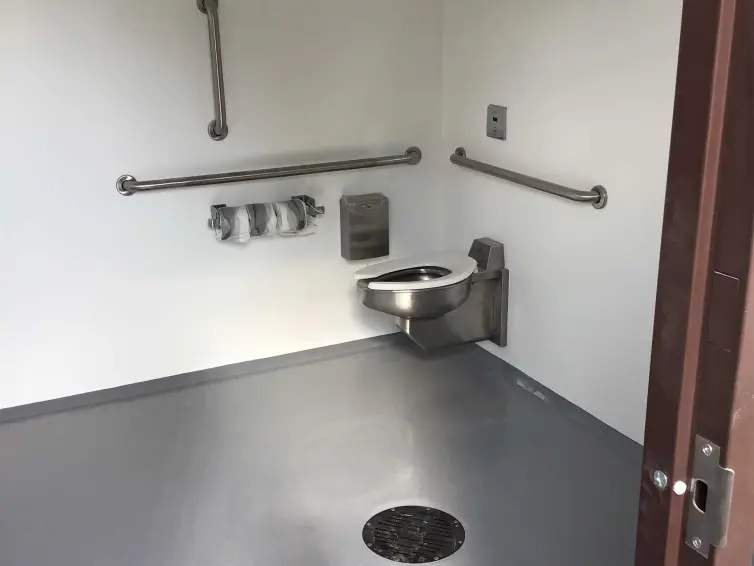 Arapahoe interior with stainless steel fixtures.