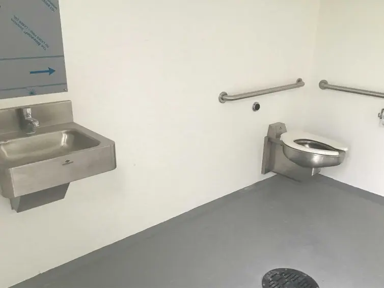 Arapahoe interior with stainless steel fixtures.