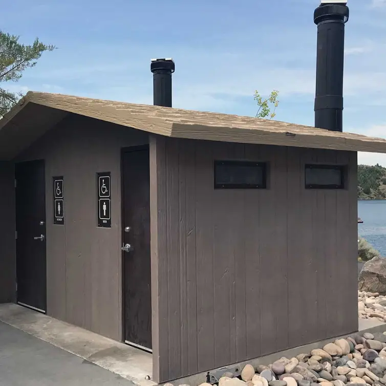 CXT Tioga double vault restroom.