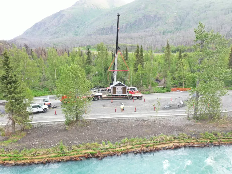 Bâtiment CXT installé en Alaska.