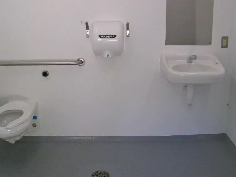 CXT Navajo restroom with shower interior.