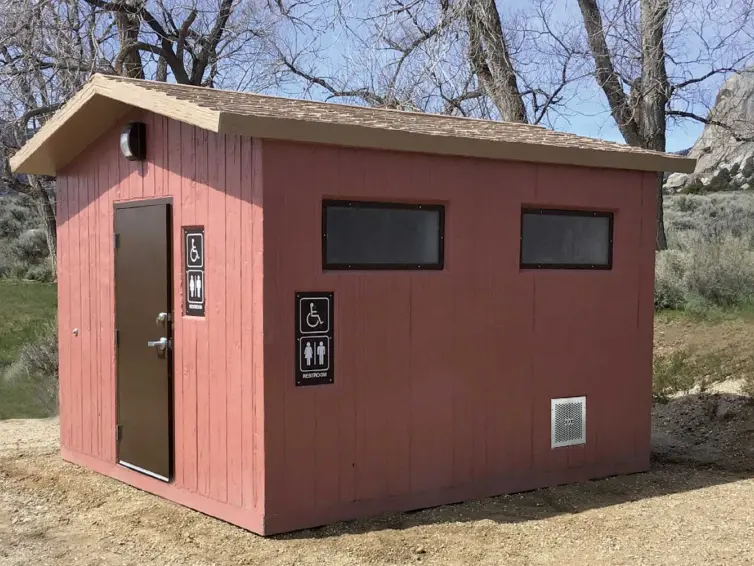 CXT Pioneer restroom with shower.