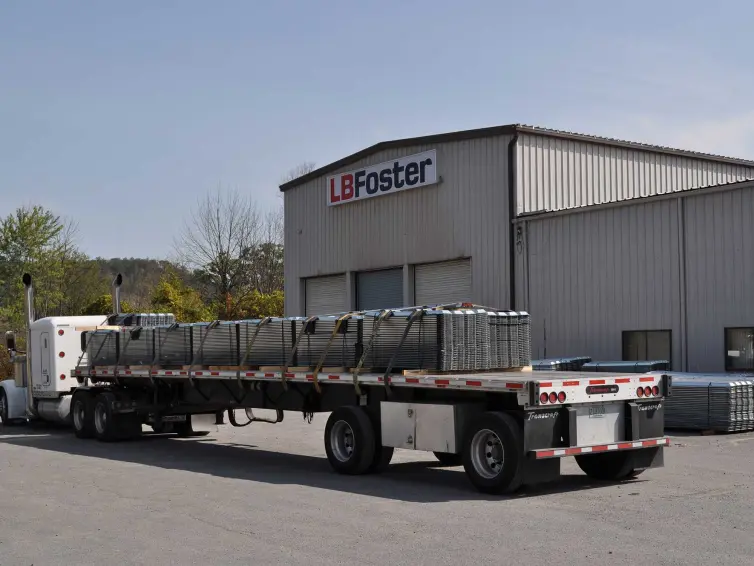 bridge forms on truck for shipment.