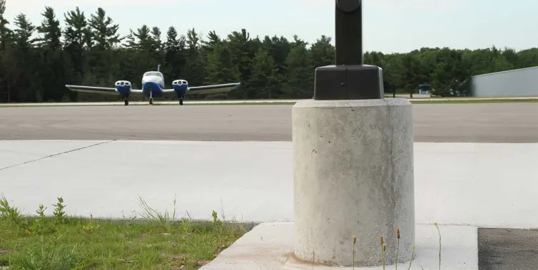 Pole Base light pole base rounded smooth.