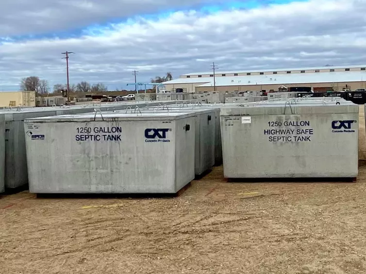 CXT Precast Concrete Nampa Idaho Septic Tanks.