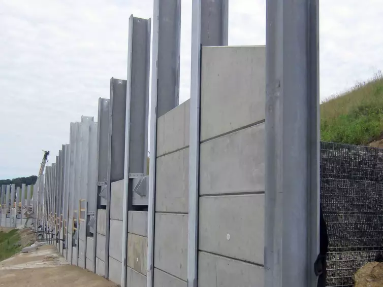CXT Precast Concrete Lagging Wall West Virginia.