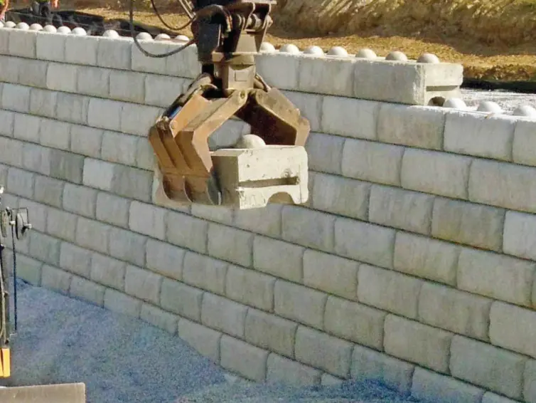 CXT Waverly West Virginia Redi-Rock Retaining Wall.